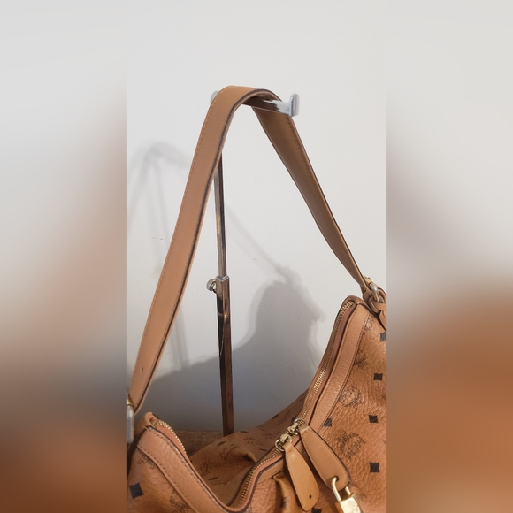 MCM Visetos Cognac Hobo Bag - Picture 7 of 12